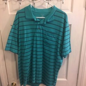 🆕 Teal Striped Collared Shirt